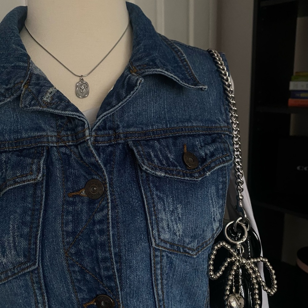 Mudd Blue Denim Vest - Picture 3 of 5
